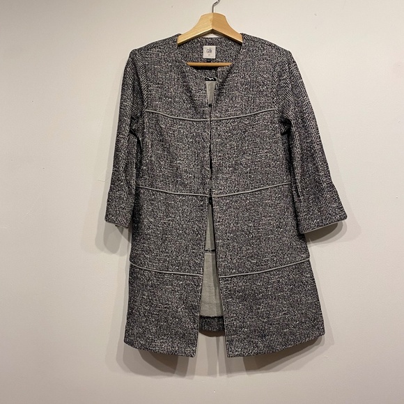 Cabi 5299 The Times 3/4 Sleeve Long Jacket Asphalt Size XS - Picture 2 of 5